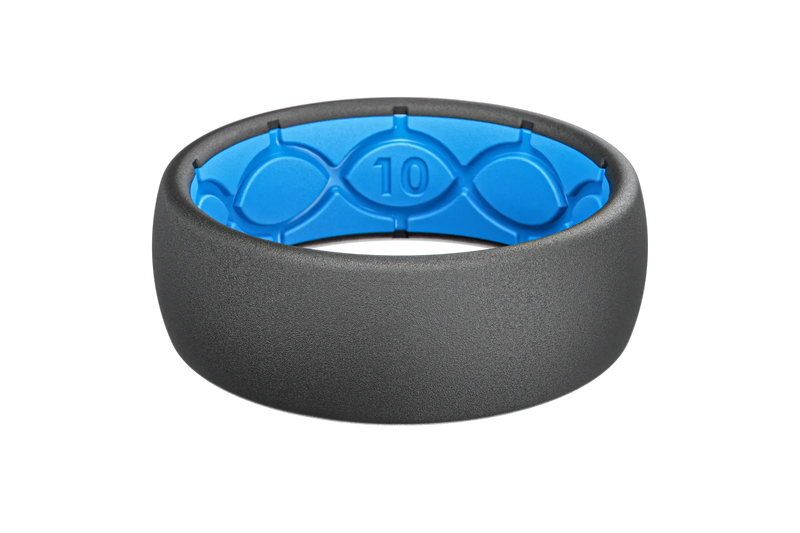 Solid Deep Stone Grey Ring