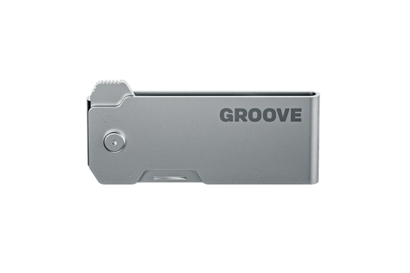 Groove® Money Clip Knife - Silver