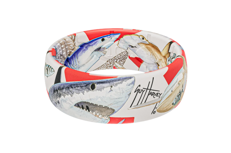 Guy Harvey Shark Collage Ring