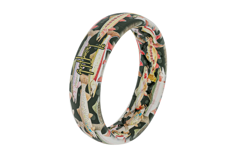 Guy Harvey Trout Species Thin Ring