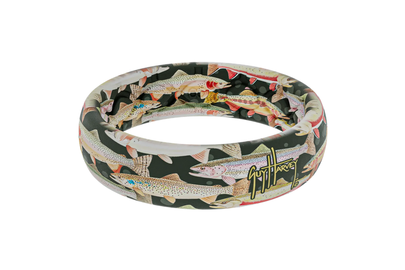 Guy Harvey Trout Species Thin Ring