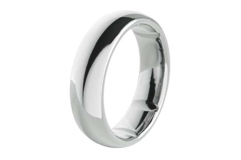 Groove Ring® Tungsten 6mm - Platinum