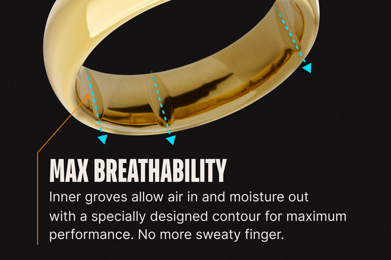 Groove Ring® Tungsten 6mm - Platinum